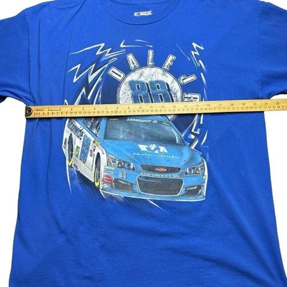 NASCAR Dale Earnhardt Jr Mens XL T Shirt Blue Racing Nationwide 88 - Picture 9 of 9